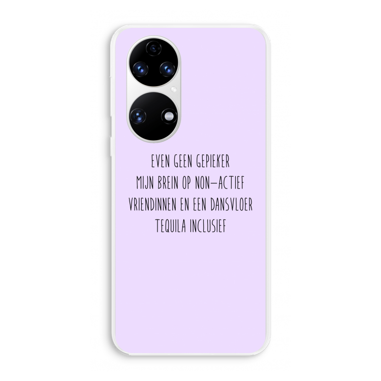 Tequila: Huawei P50 Transparant Hoesje
