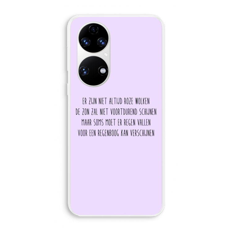 Regenboog: Huawei P50 Transparant Hoesje