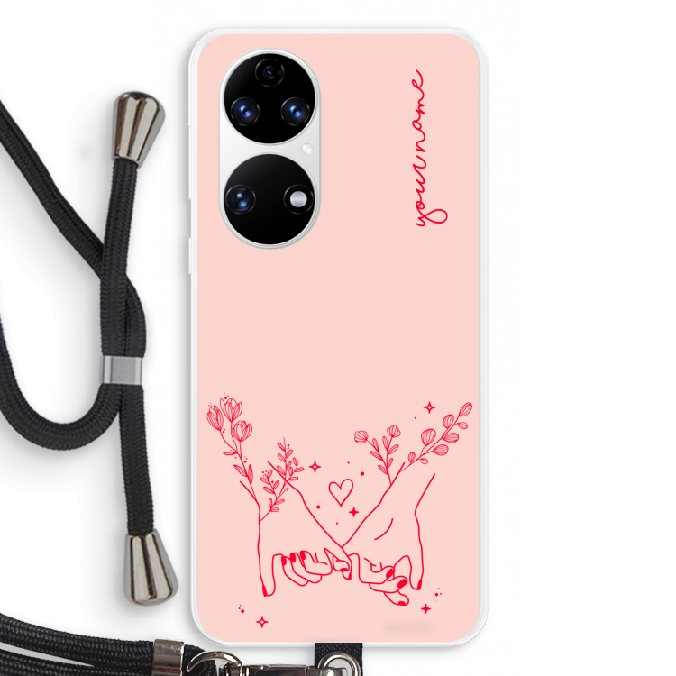 Best Friends: Huawei P50 Transparant Hoesje met koord