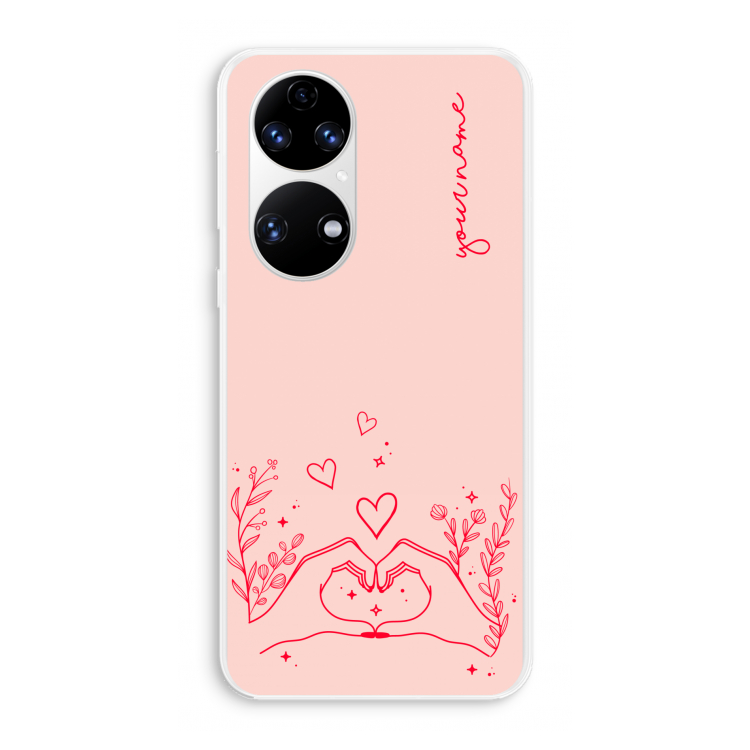 Love is in the air: Huawei P50 Transparant Hoesje
