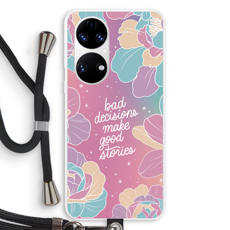 Good stories: Huawei P50 Transparant Hoesje met koord