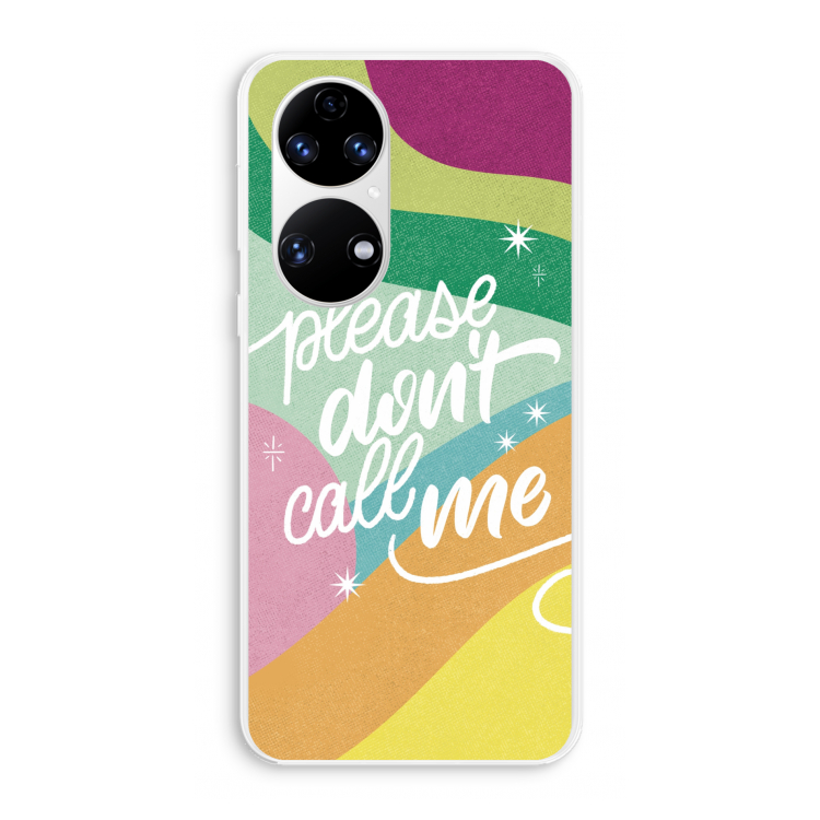 Don't call: Huawei P50 Transparant Hoesje
