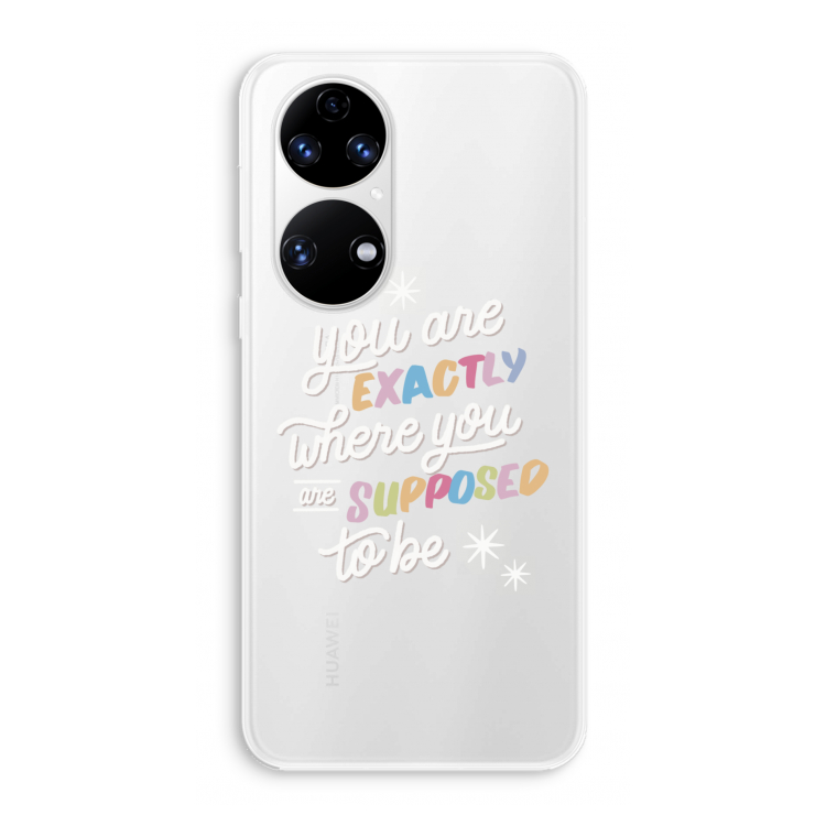 Right Place: Huawei P50 Transparant Hoesje