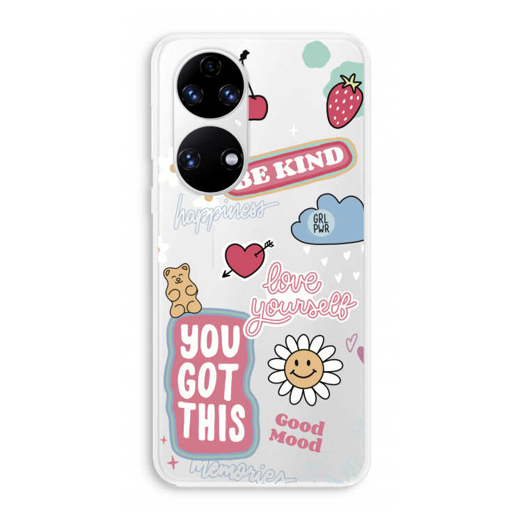 Positivity: Huawei P50 Transparant Hoesje