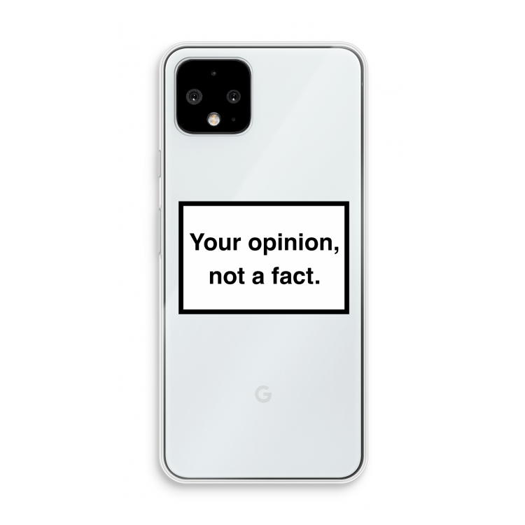 Your opinion: Pixel 4 Transparant Hoesje