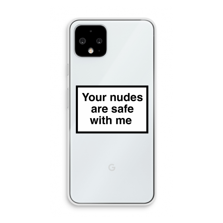 Safe with me: Pixel 4 Transparant Hoesje