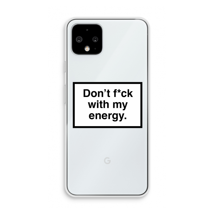 My energy: Pixel 4 Transparant Hoesje