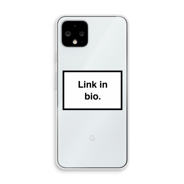 Link in bio: Pixel 4 Transparant Hoesje