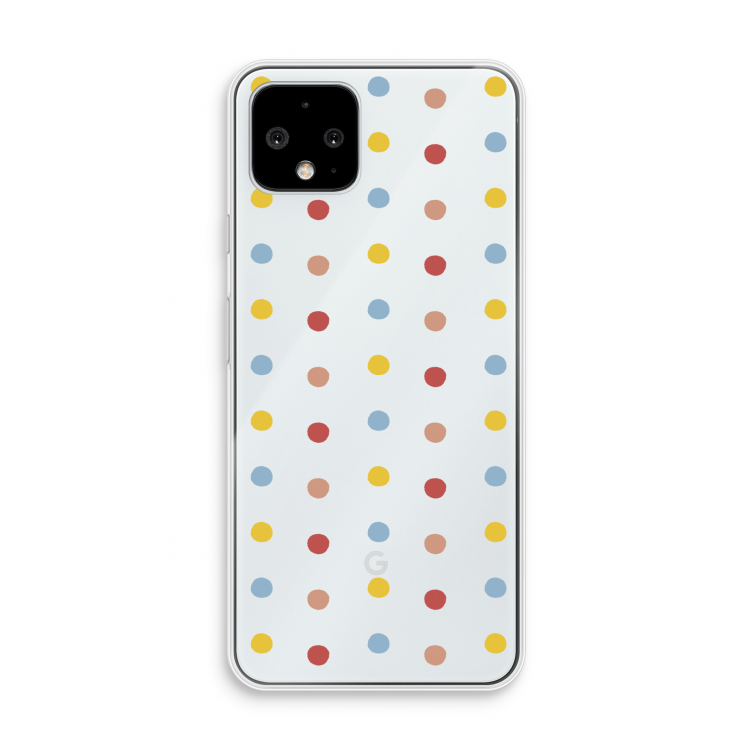 Bollen: Pixel 4 Transparant Hoesje