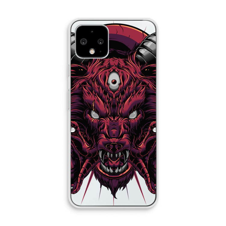 Hell Hound and Serpents: Pixel 4 Transparant Hoesje