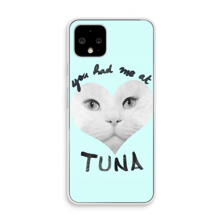 You had me at tuna: Pixel 4 Transparant Hoesje