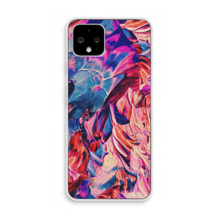 Pink Orchard: Pixel 4 Transparant Hoesje