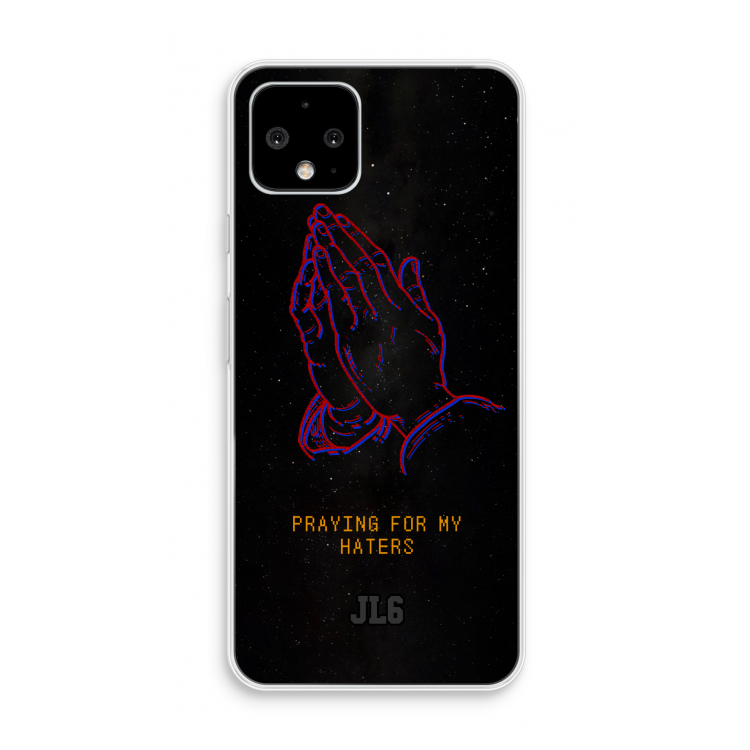 Praying For My Haters: Pixel 4 Transparant Hoesje