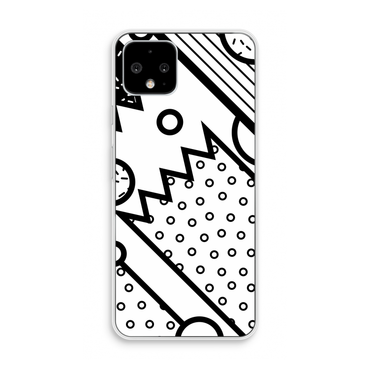 Pop Art #4: Pixel 4 Transparant Hoesje