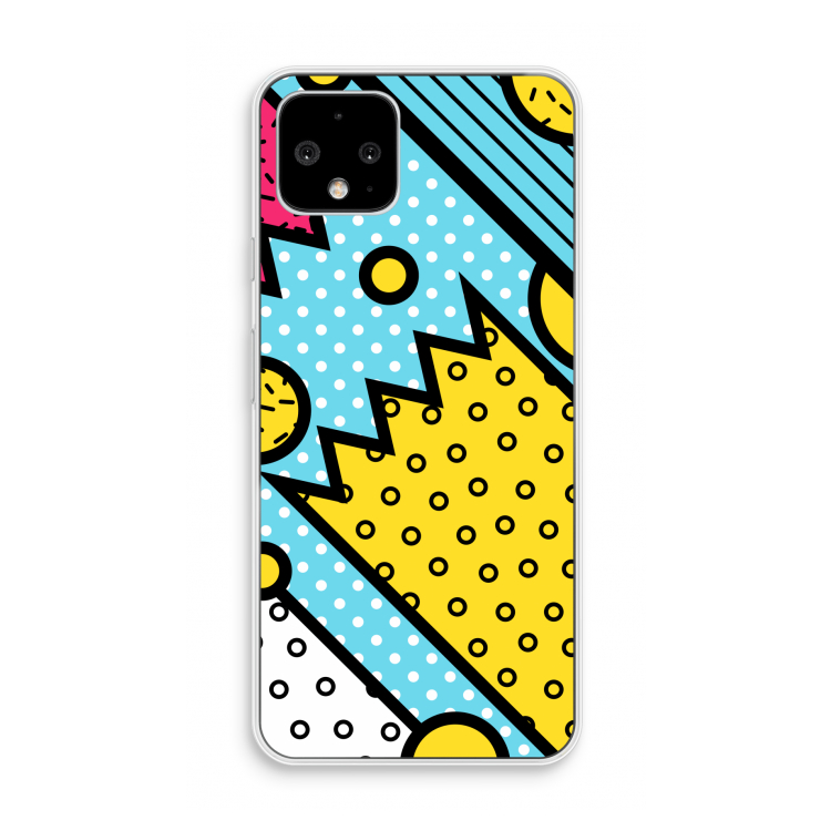 Pop Art #1: Pixel 4 Transparant Hoesje