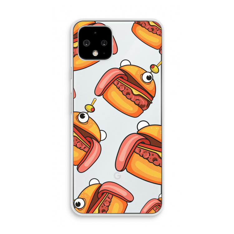 Hamburger: Pixel 4 Transparant Hoesje