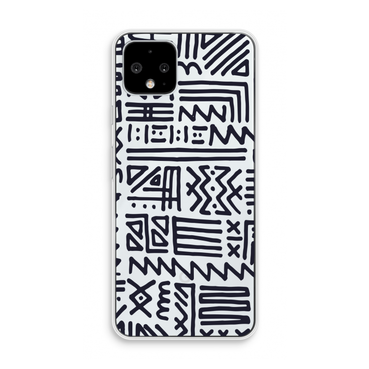 Marrakech print: Pixel 4 Transparant Hoesje