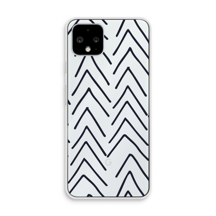 Marrakech Arrows: Pixel 4 Transparant Hoesje
