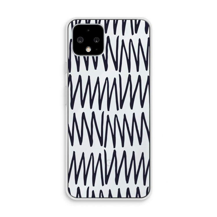 Marrakech Zigzag: Pixel 4 Transparant Hoesje