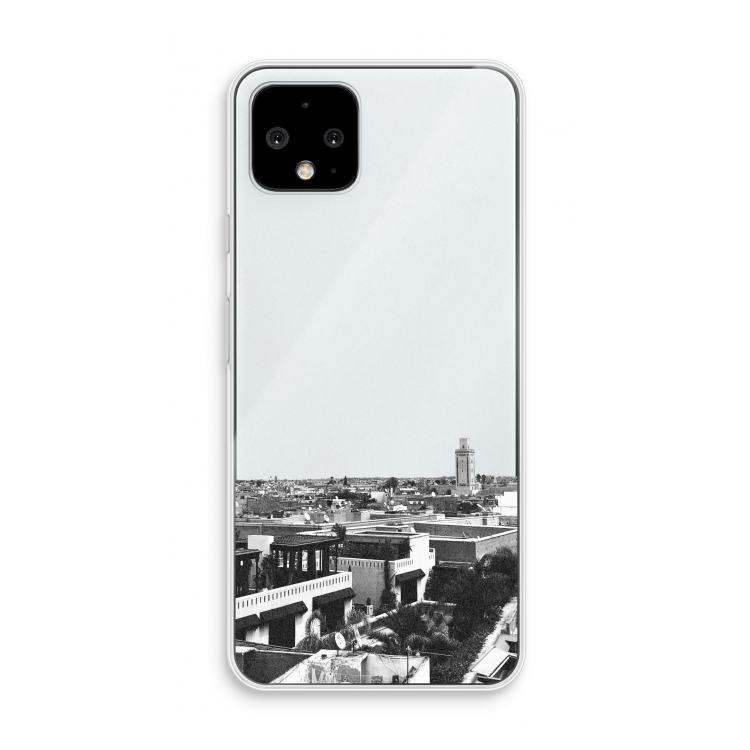 Marrakech Skyline : Pixel 4 Transparant Hoesje