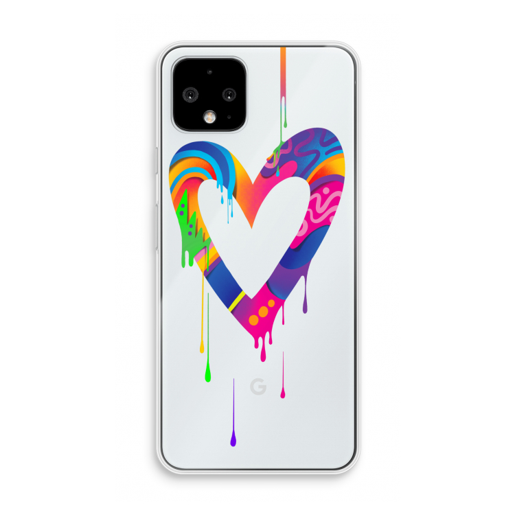 Melts My Heart: Pixel 4 Transparant Hoesje