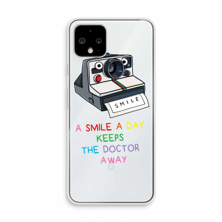 Smile: Pixel 4 Transparant Hoesje