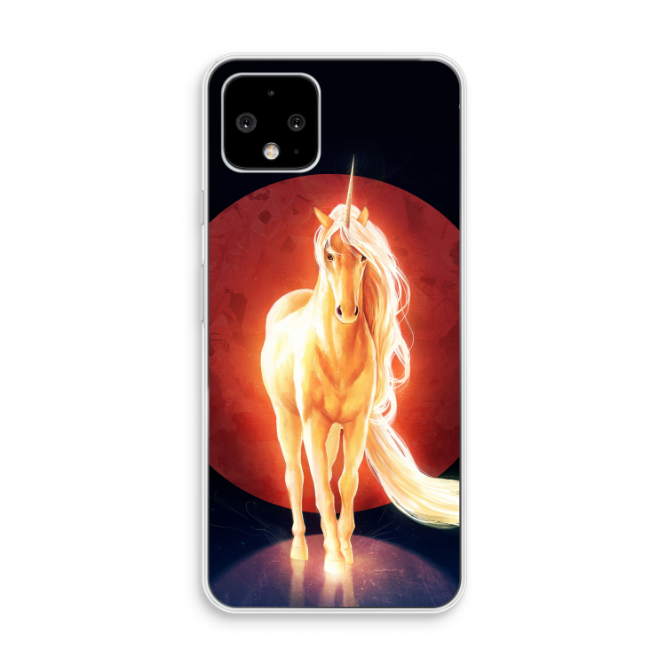 Last Unicorn: Pixel 4 Transparant Hoesje