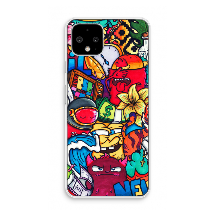 No Rules: Pixel 4 Transparant Hoesje