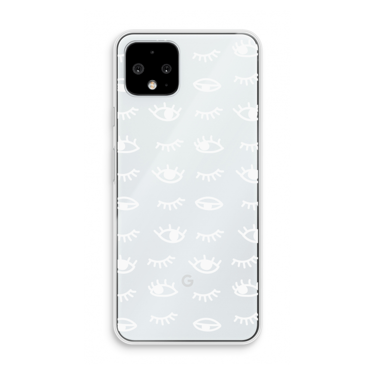 Eye pattern #3: Pixel 4 Transparant Hoesje