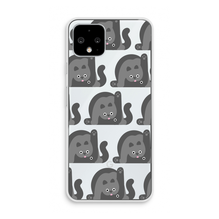 Cats: Pixel 4 Transparant Hoesje