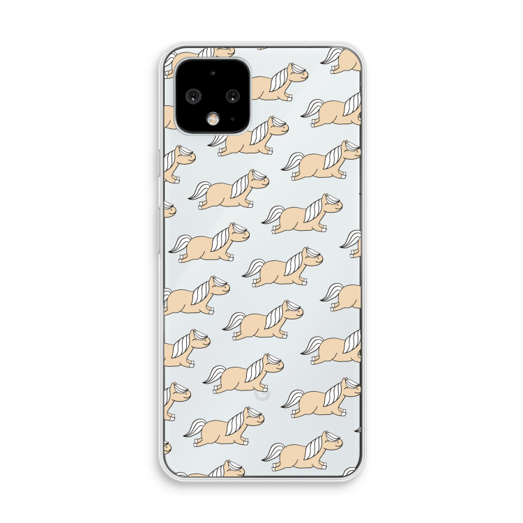 Ponys: Pixel 4 Transparant Hoesje