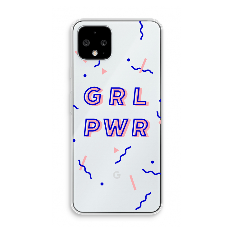 GRL PWR: Pixel 4 Transparant Hoesje