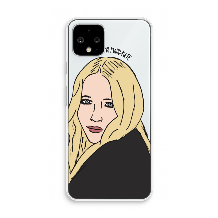Mary Kate: Pixel 4 Transparant Hoesje