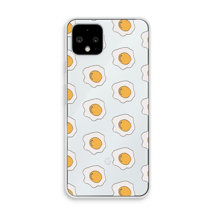 Bacon to my eggs #1: Pixel 4 Transparant Hoesje
