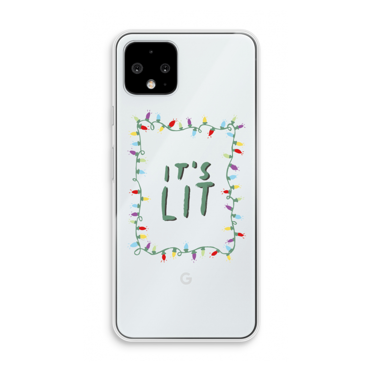 It's Lit: Pixel 4 Transparant Hoesje