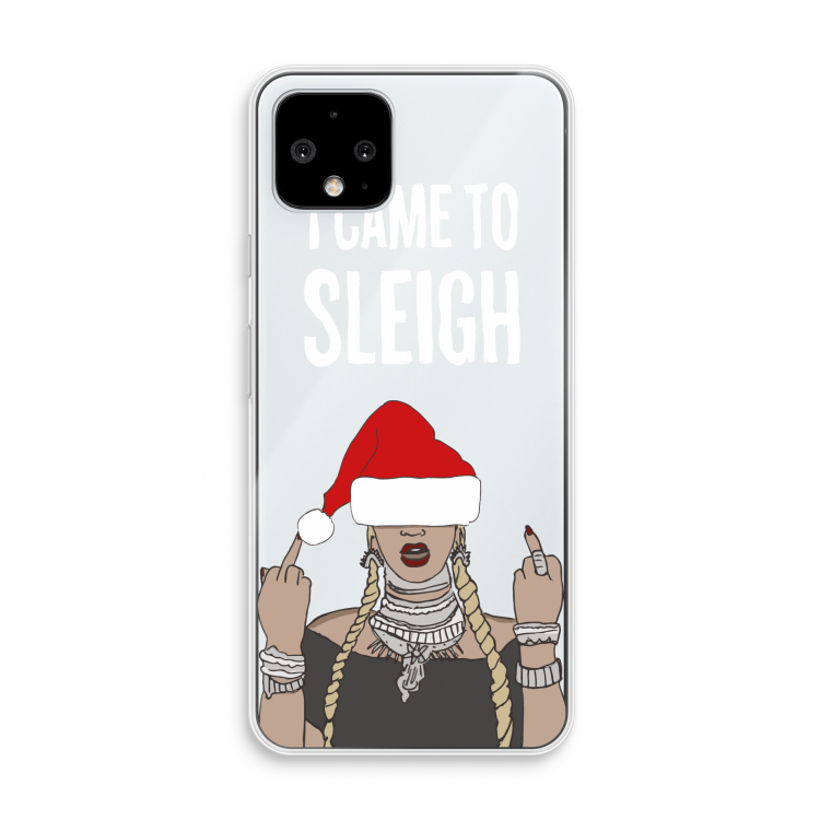 Came To Sleigh: Pixel 4 Transparant Hoesje