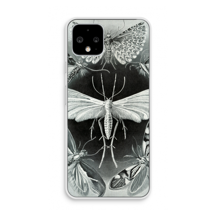 Haeckel Tineida: Pixel 4 Transparant Hoesje