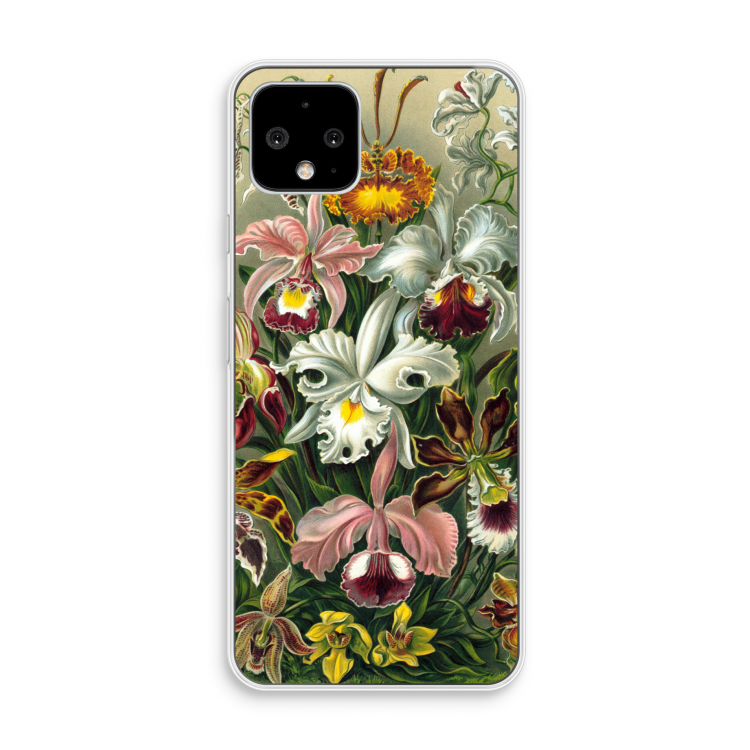 Haeckel Orchidae: Pixel 4 Transparant Hoesje