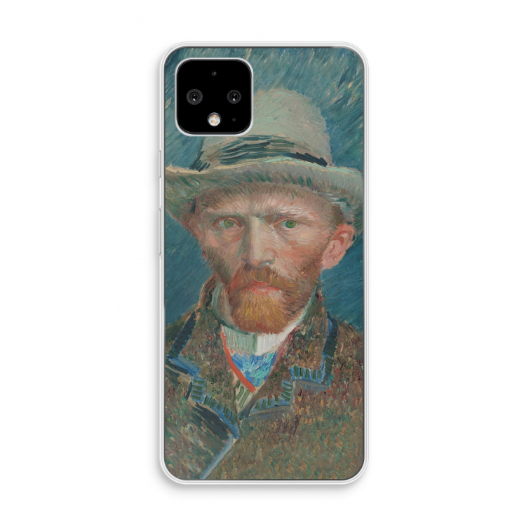 Van Gogh: Pixel 4 Transparant Hoesje