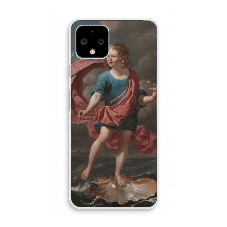 Soap Bubbles: Pixel 4 Transparant Hoesje