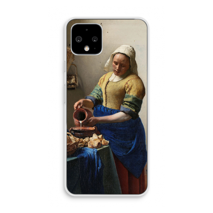 The Milkmaid: Pixel 4 Transparant Hoesje