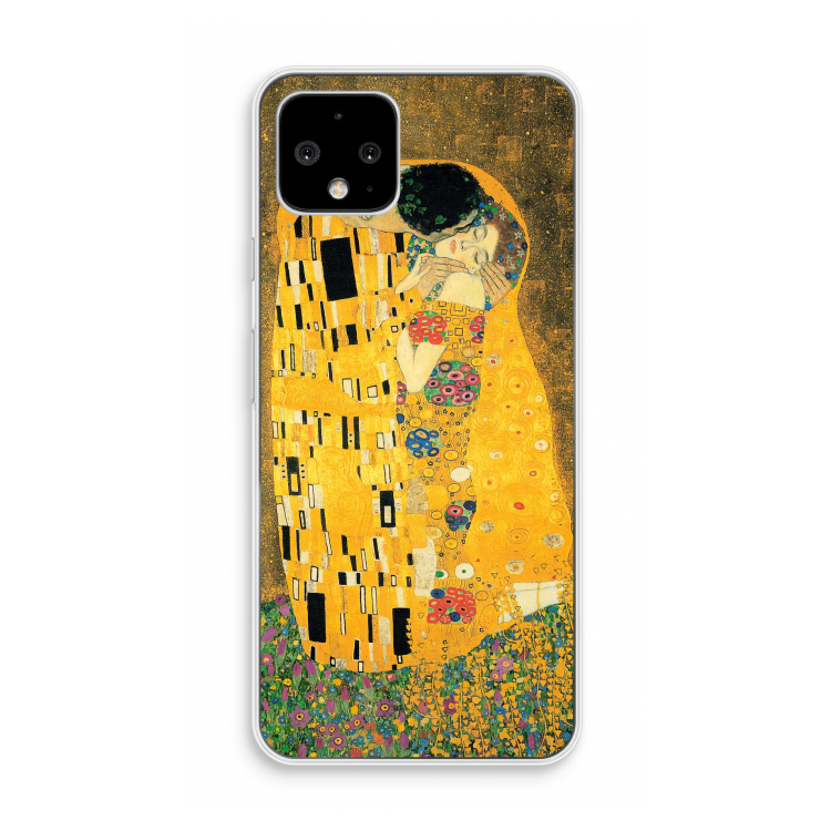 Der Kuss: Pixel 4 Transparant Hoesje