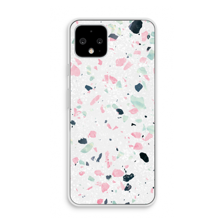 Terrazzo N°3: Pixel 4 Transparant Hoesje