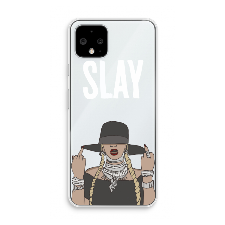 Slay All Day: Pixel 4 Transparant Hoesje