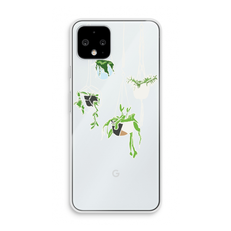 Hang In There: Pixel 4 Transparant Hoesje