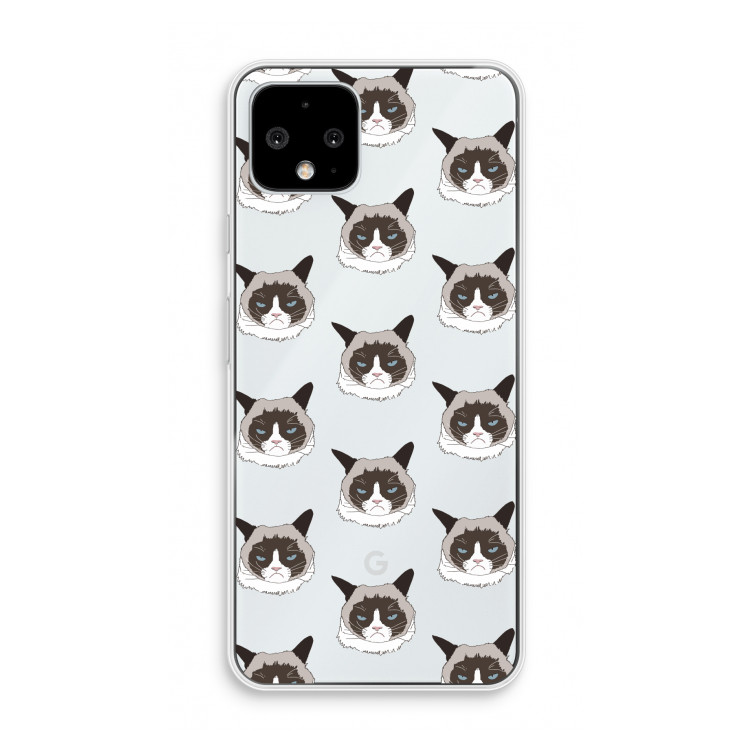 It's a Purrr Case: Pixel 4 Transparant Hoesje