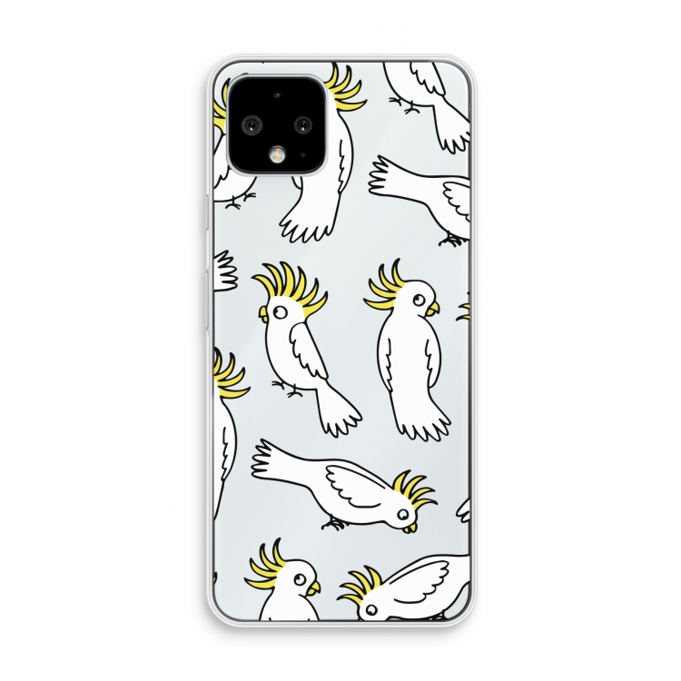 Papegaai: Pixel 4 Transparant Hoesje