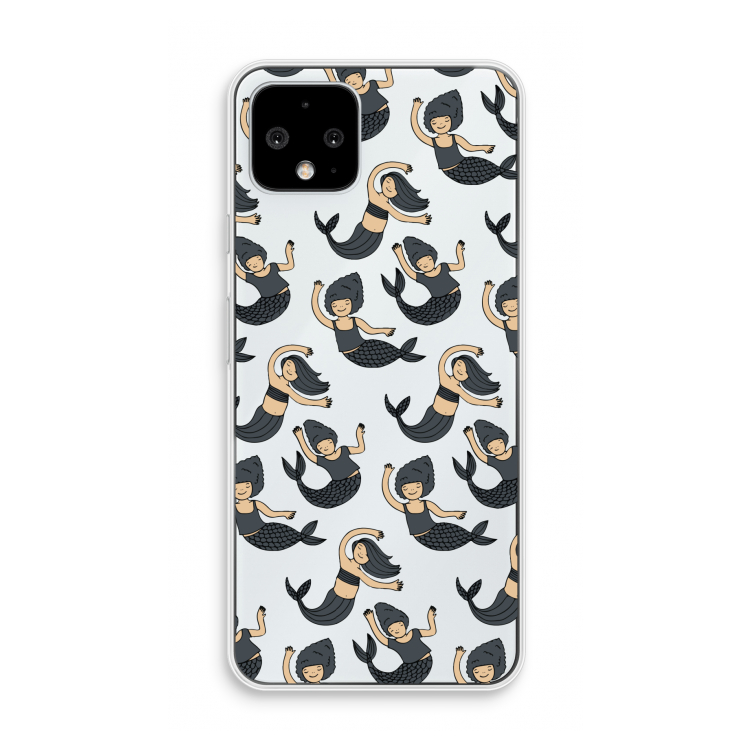 Zeemeermin: Pixel 4 Transparant Hoesje