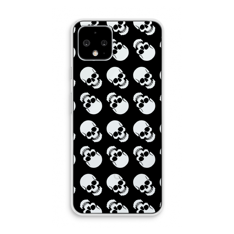 Musketon Skulls: Pixel 4 Transparant Hoesje