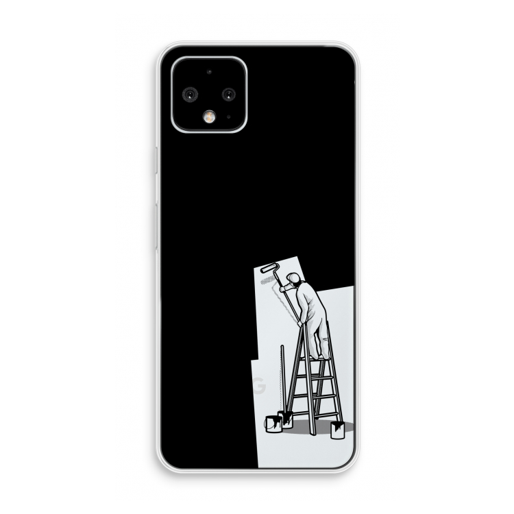 Musketon Painter: Pixel 4 Transparant Hoesje